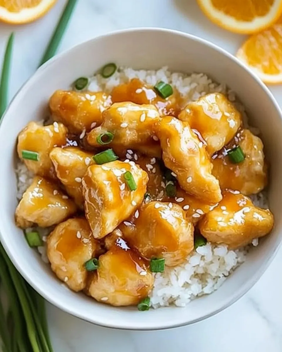 Delicious Keto Orange Chicken shot