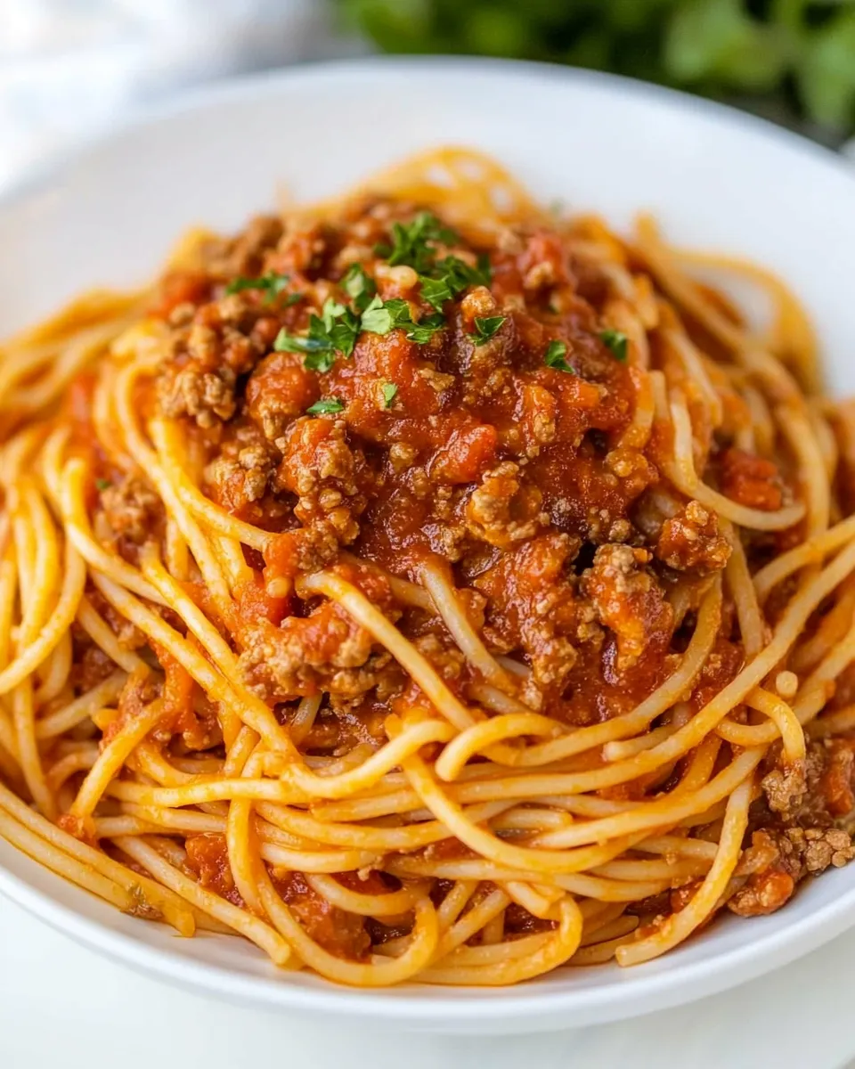 Quick Kid-Friendly Spaghetti shot