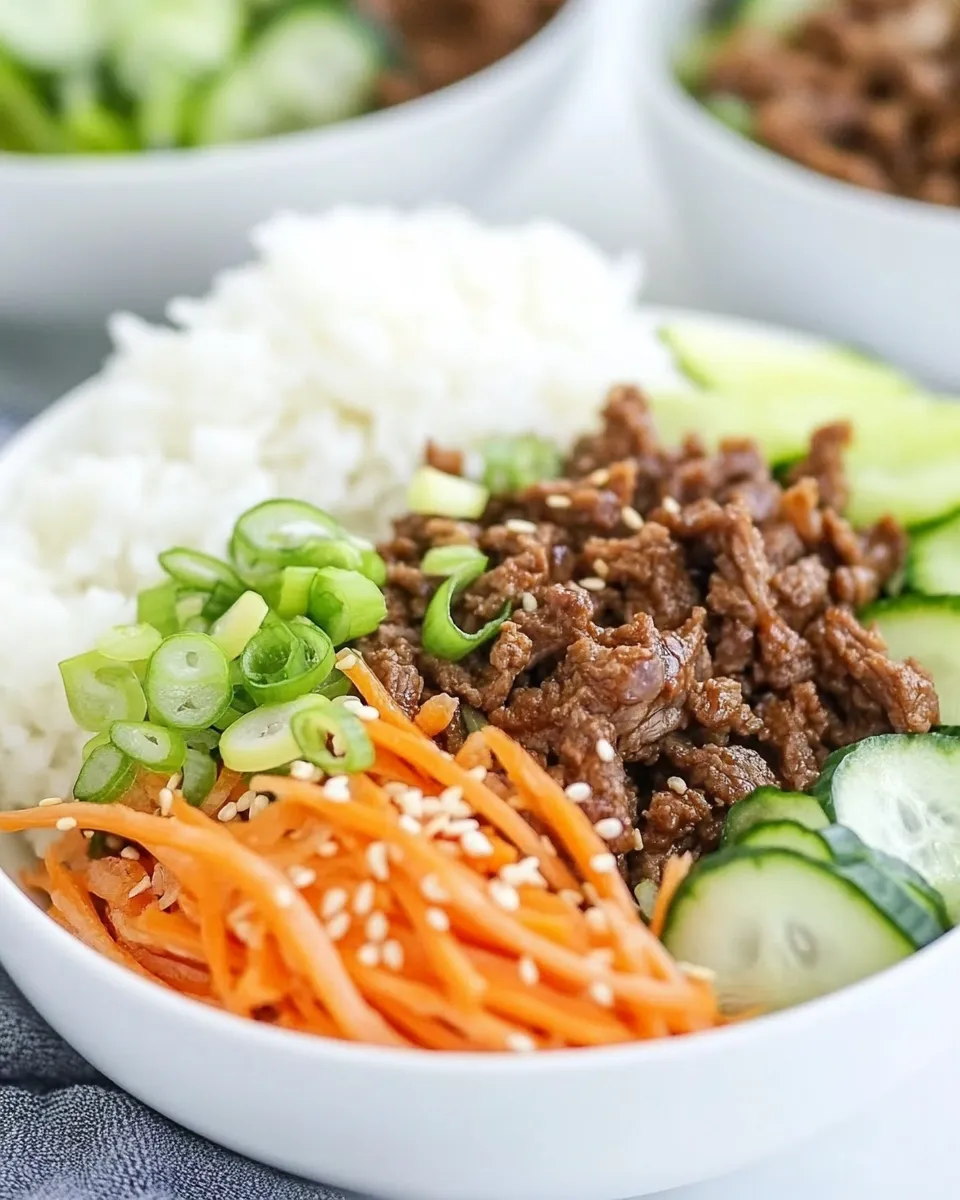 Classic Korean Beef Bowls dish photo