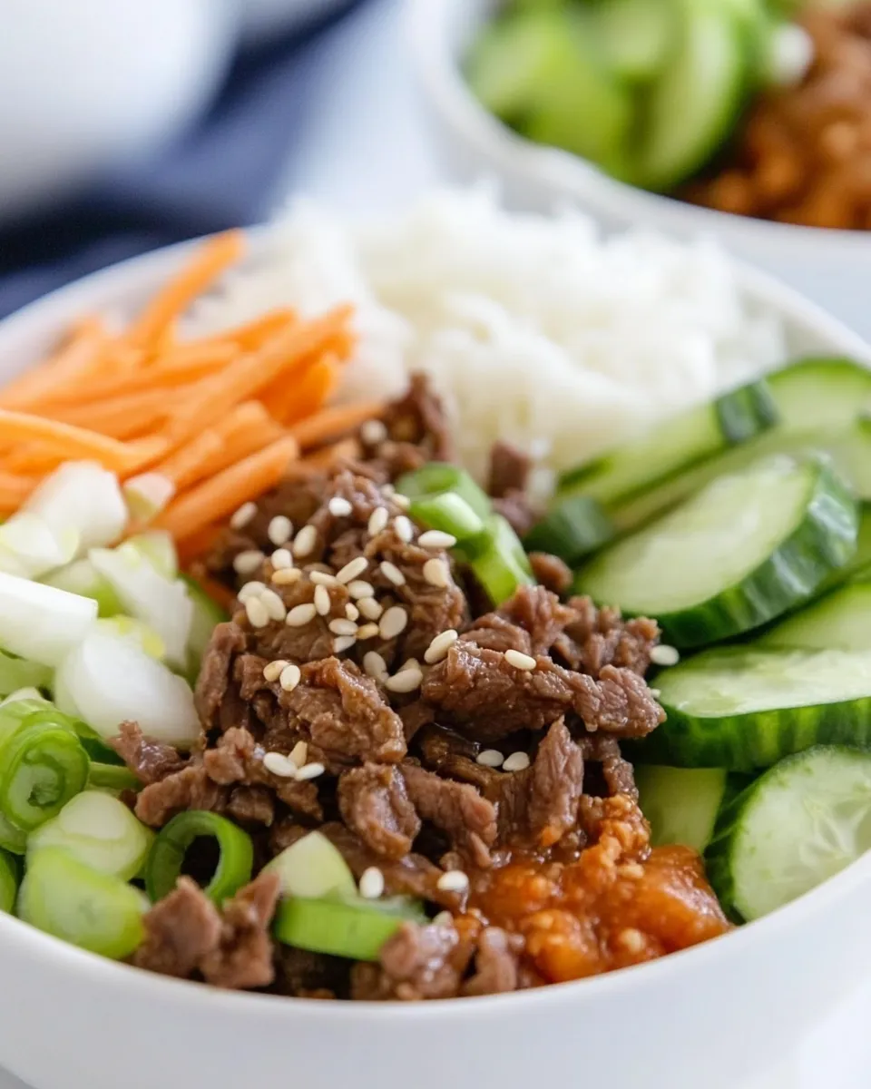 Delicious Korean Beef Bowls plate image