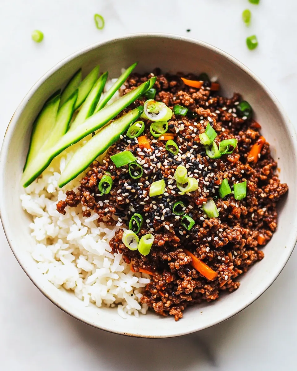 Easy Korean Ground Beef Recipe recipe image