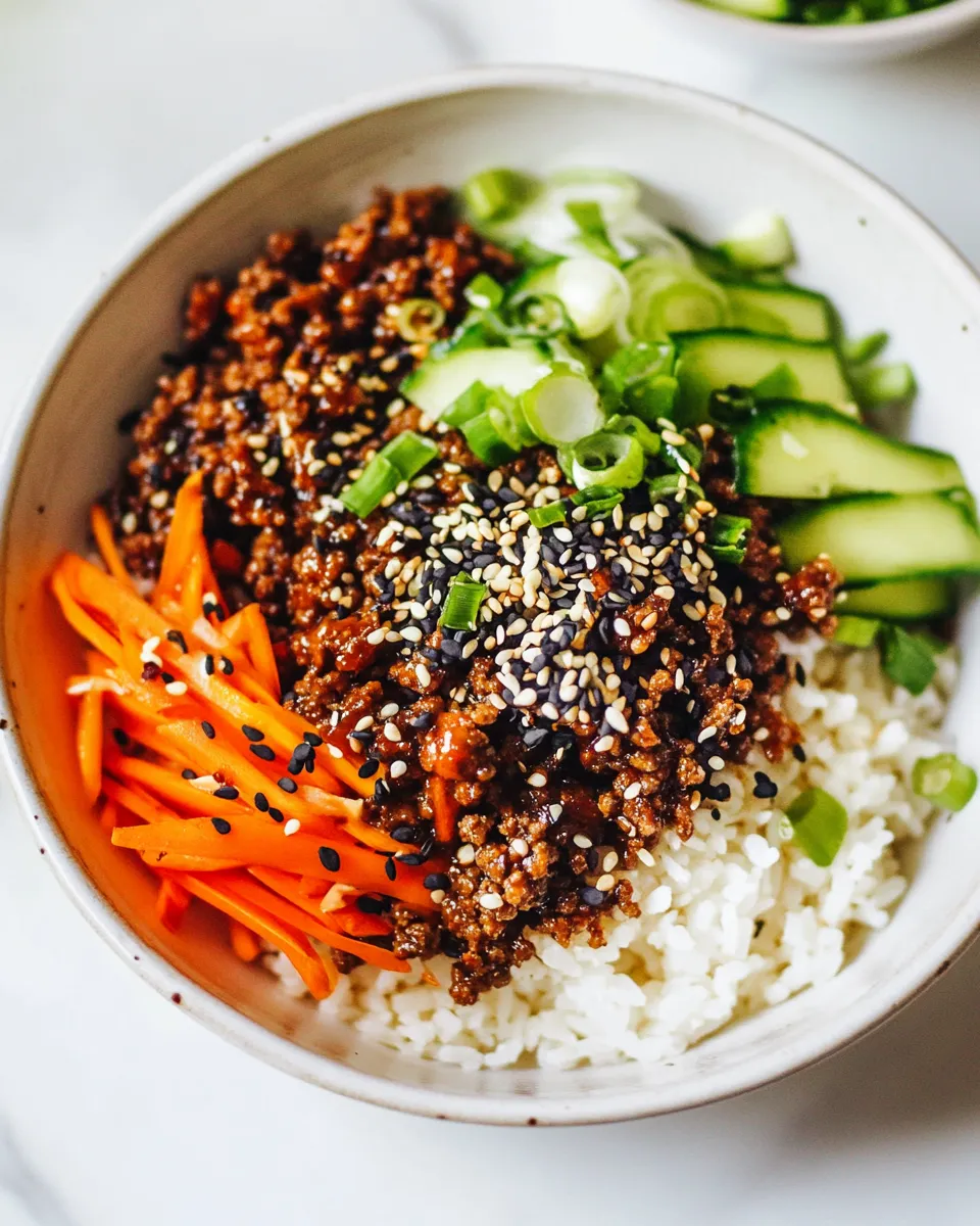 Delicious Korean Ground Beef Recipe food shot
