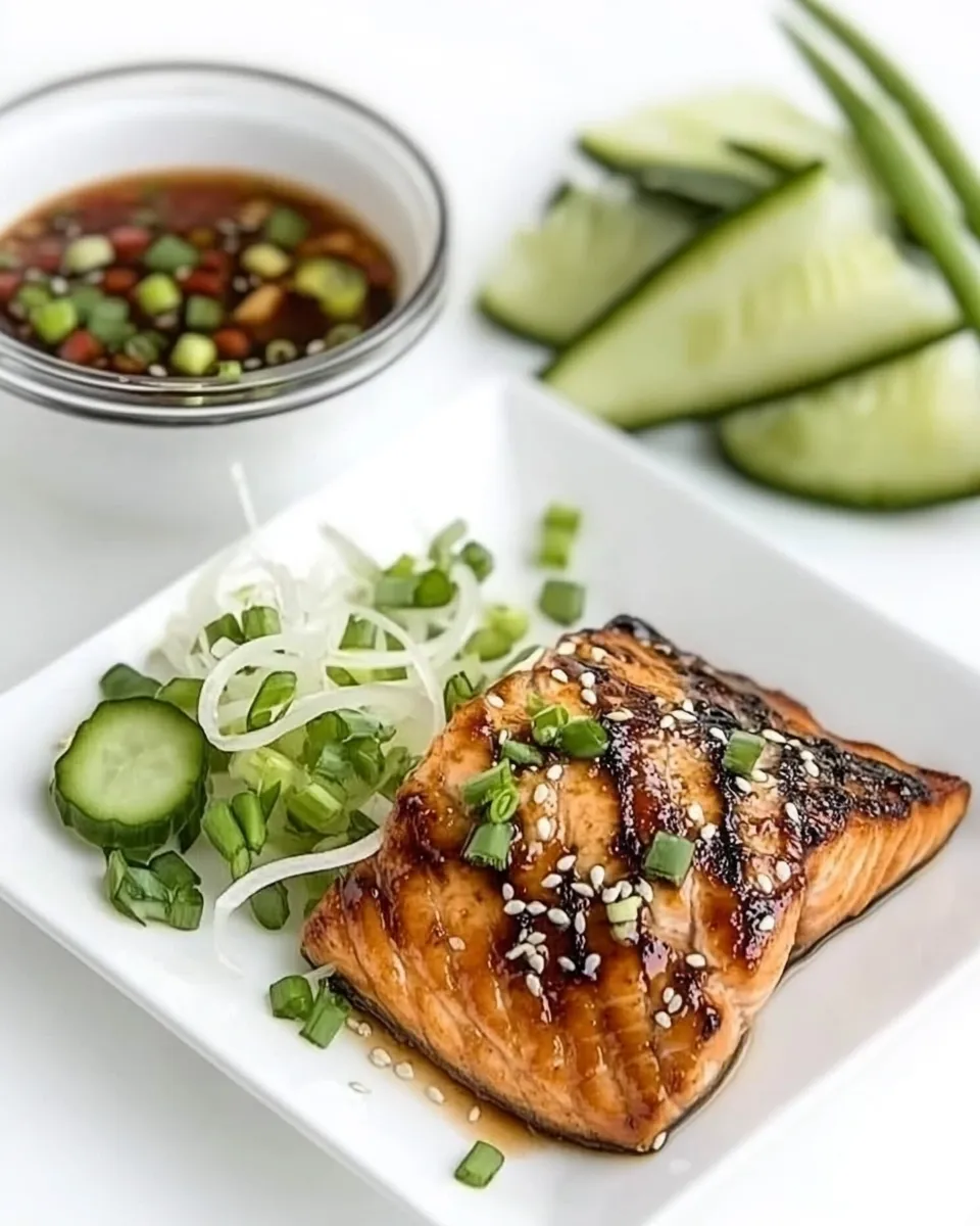 Easy Korean Salmon with Dipping Sauce recipe photo