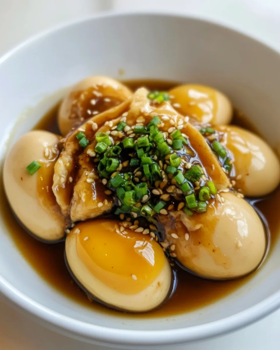 Delicious Korean Soy Sauce Eggs (Mayak Eggs) dish photo