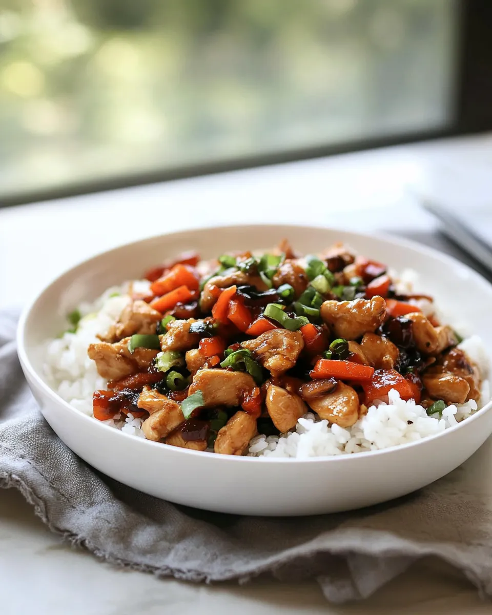 Delicious Kung Pao Chicken (Family Favorite!) plate image