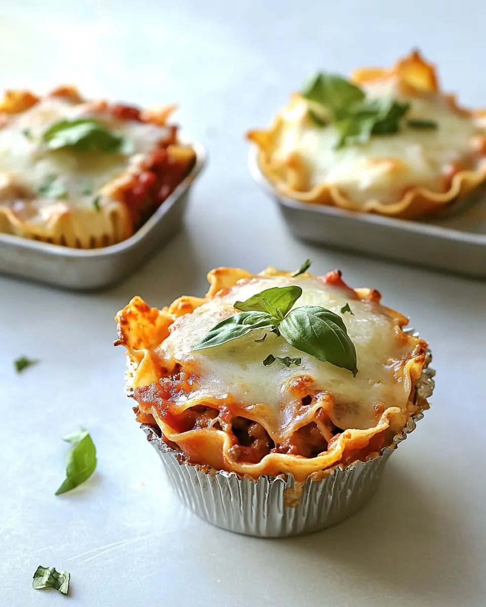 Homemade Lasagna Cupcakes photo