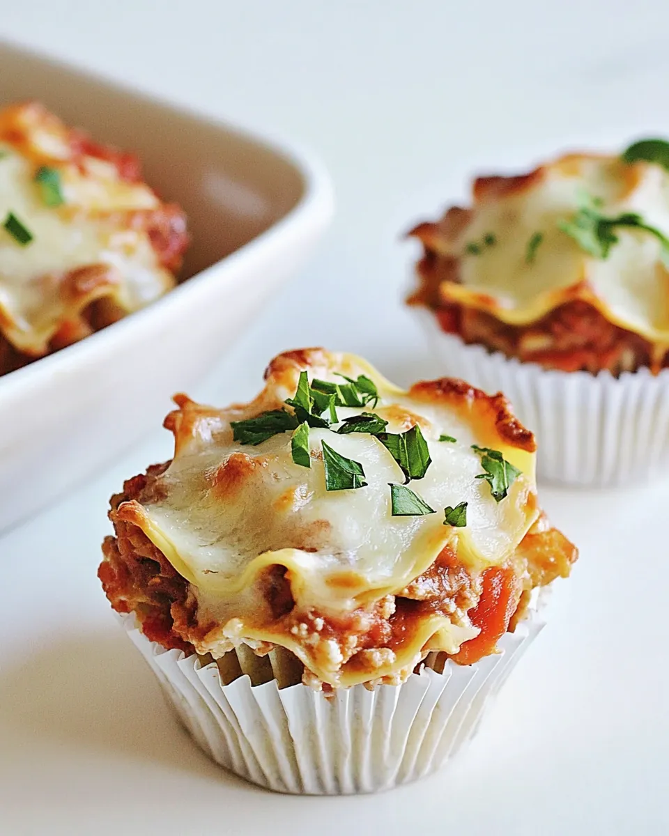 Classic Lasagna Cupcakes image