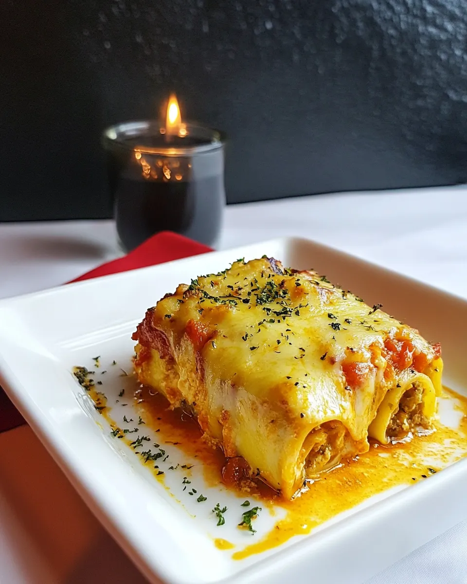 Classic Lasagna Roll Ups For Two image