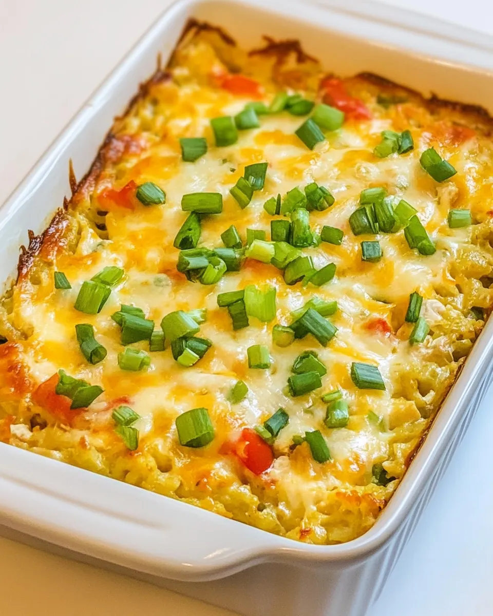 Delicious Layered Mexican Casserole with Chicken and Cauliflower Rice shot