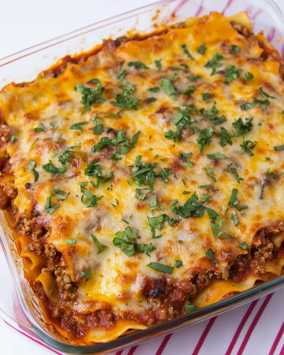 Delicious Lazy Low Fat Lasagna image