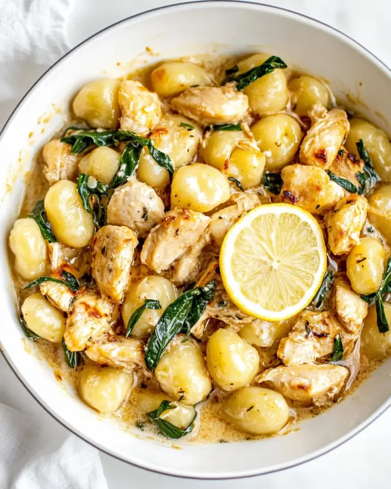 Homemade Lemon Chicken Gnocchi photo