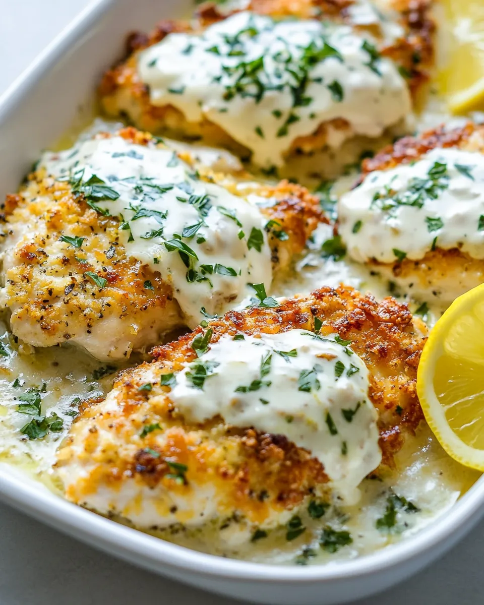 Delicious Lemon Chicken Romano shot