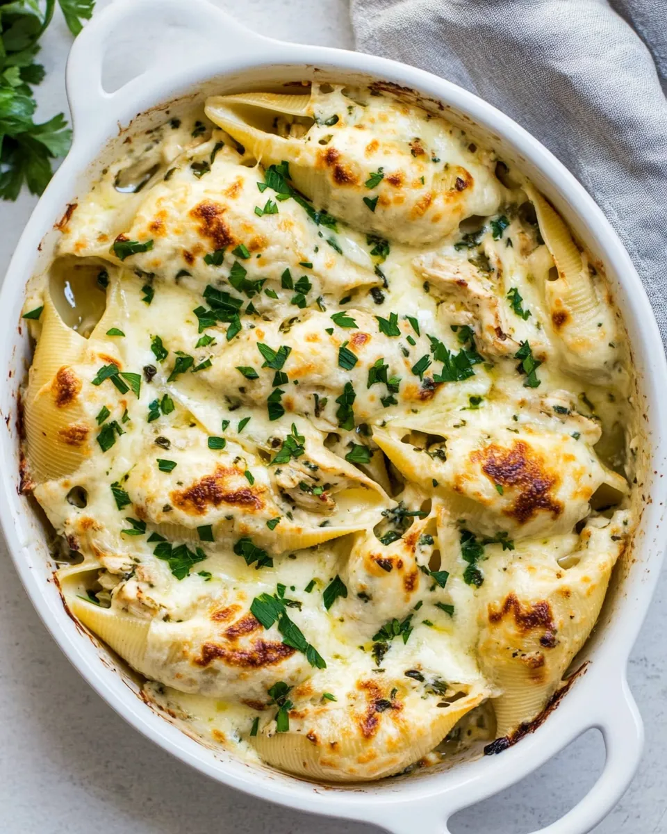 Homemade Lemon Chicken Stuffed Shells Recipe photo