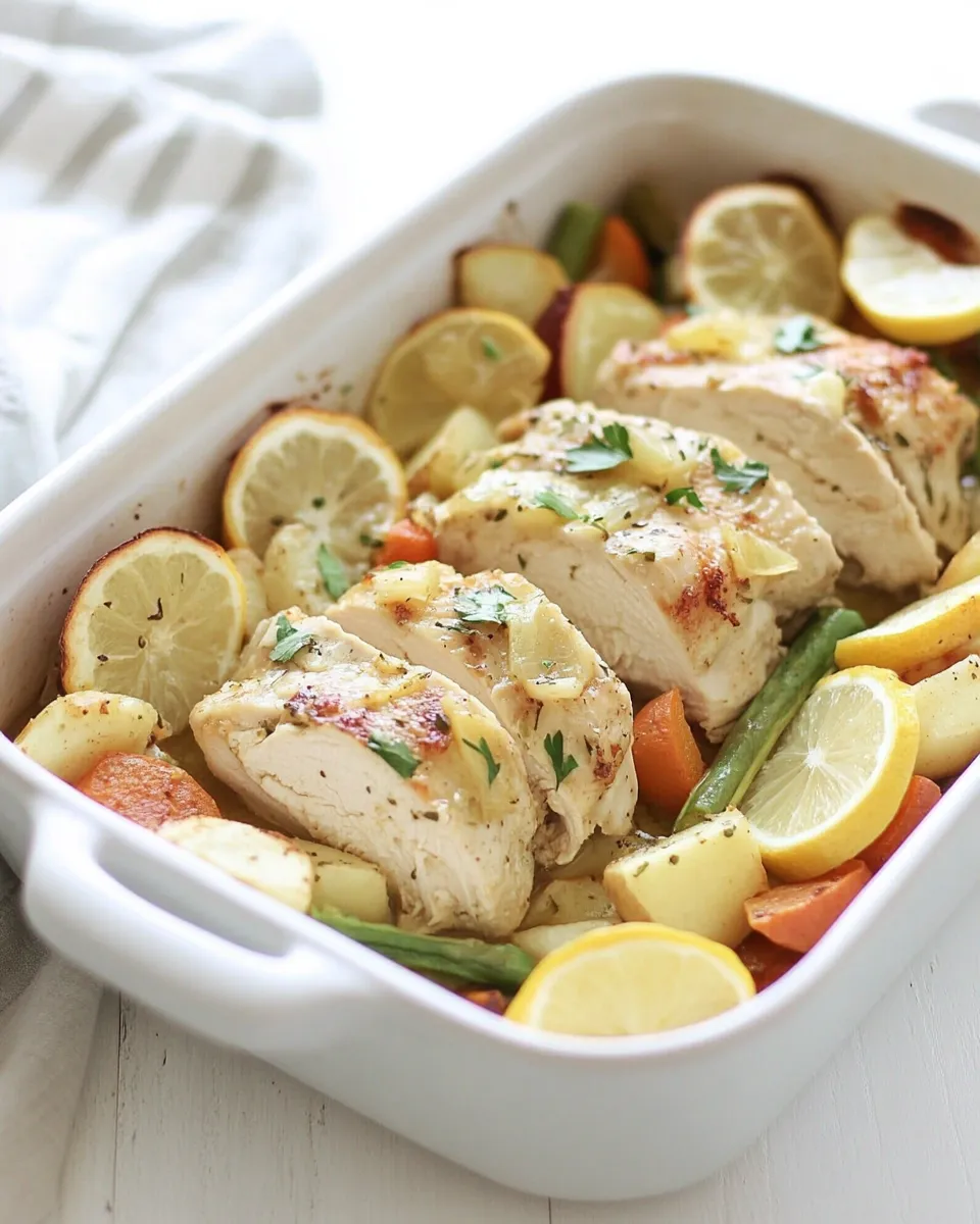 Homemade Lemon Chicken with Veggies photo