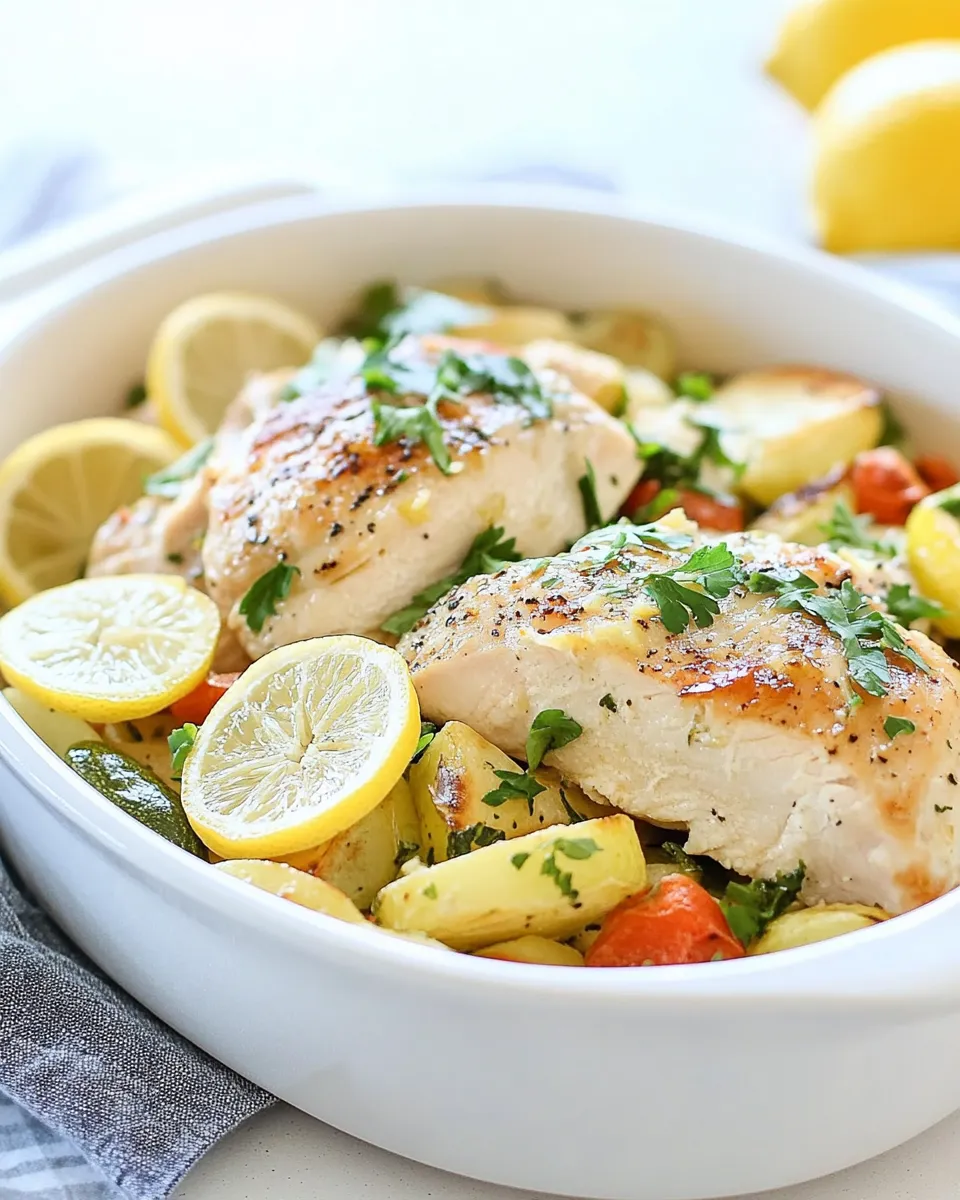 Easy Lemon Chicken with Veggies recipe image
