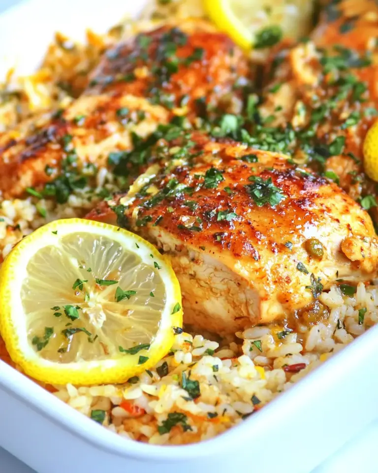 Easy Lemon Dijon Chicken and Rice photo