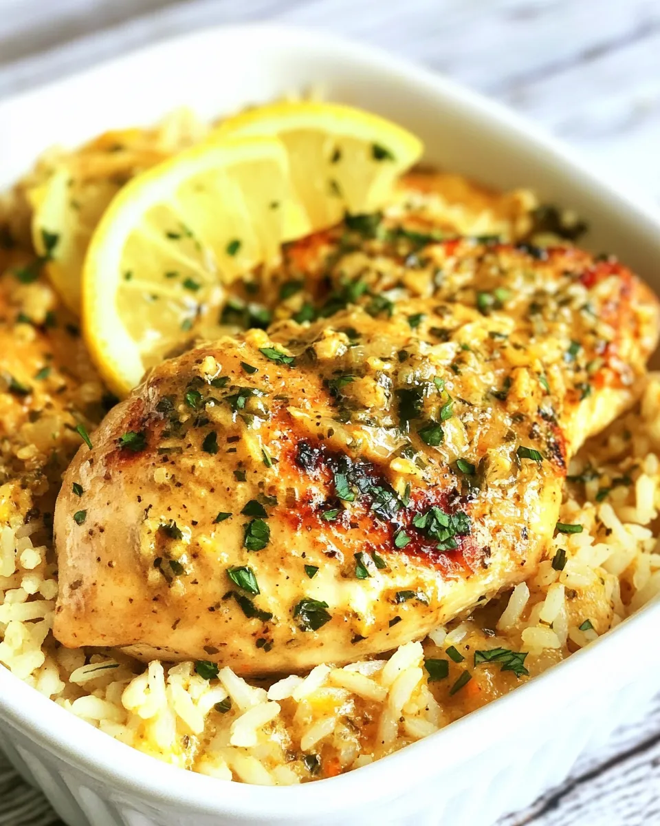 Homemade Lemon Dijon Chicken and Rice recipe photo