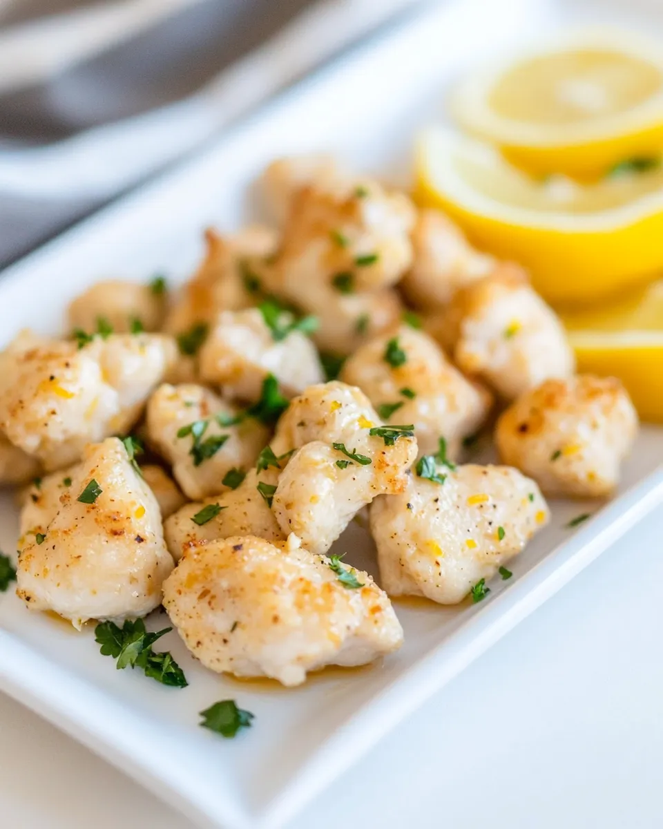 Classic Lemon Garlic Chicken Bites image