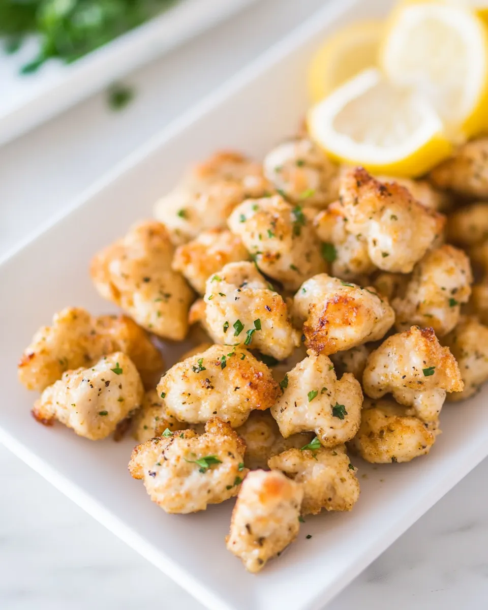 Easy Lemon Garlic Chicken Bites recipe photo