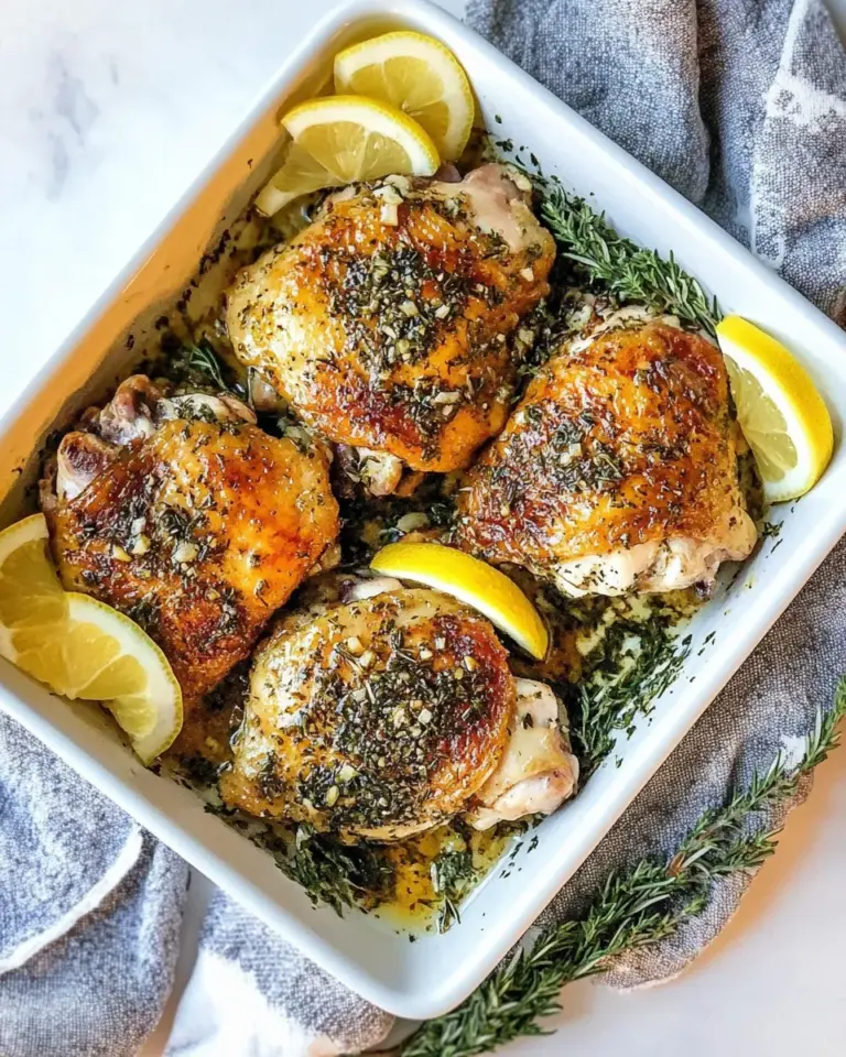 Homemade Lemon Garlic Chicken Thighs photo