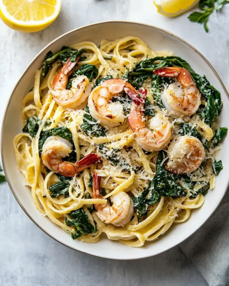Homemade Lemon Garlic Parmesan Shrimp Pasta photo