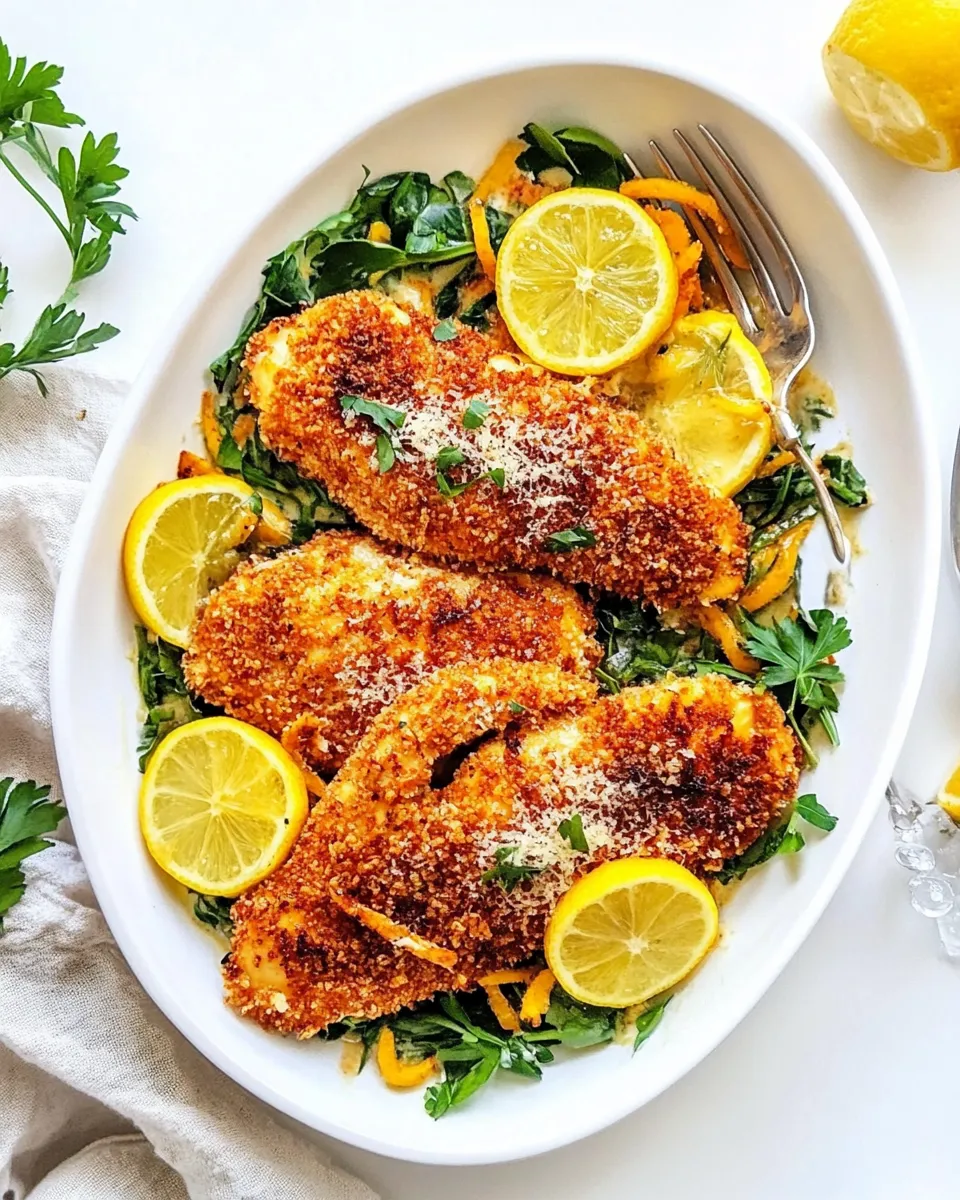 Savory Lemon Parmesan Chicken dish photo