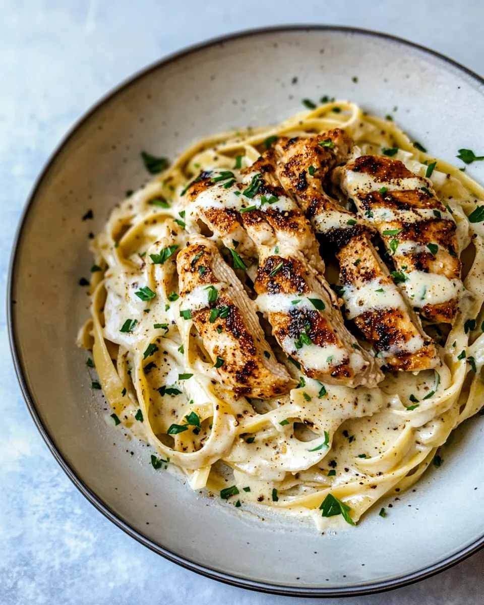 Quick Lemon Pepper Cajun Chicken Fettuccine Alfredo. image