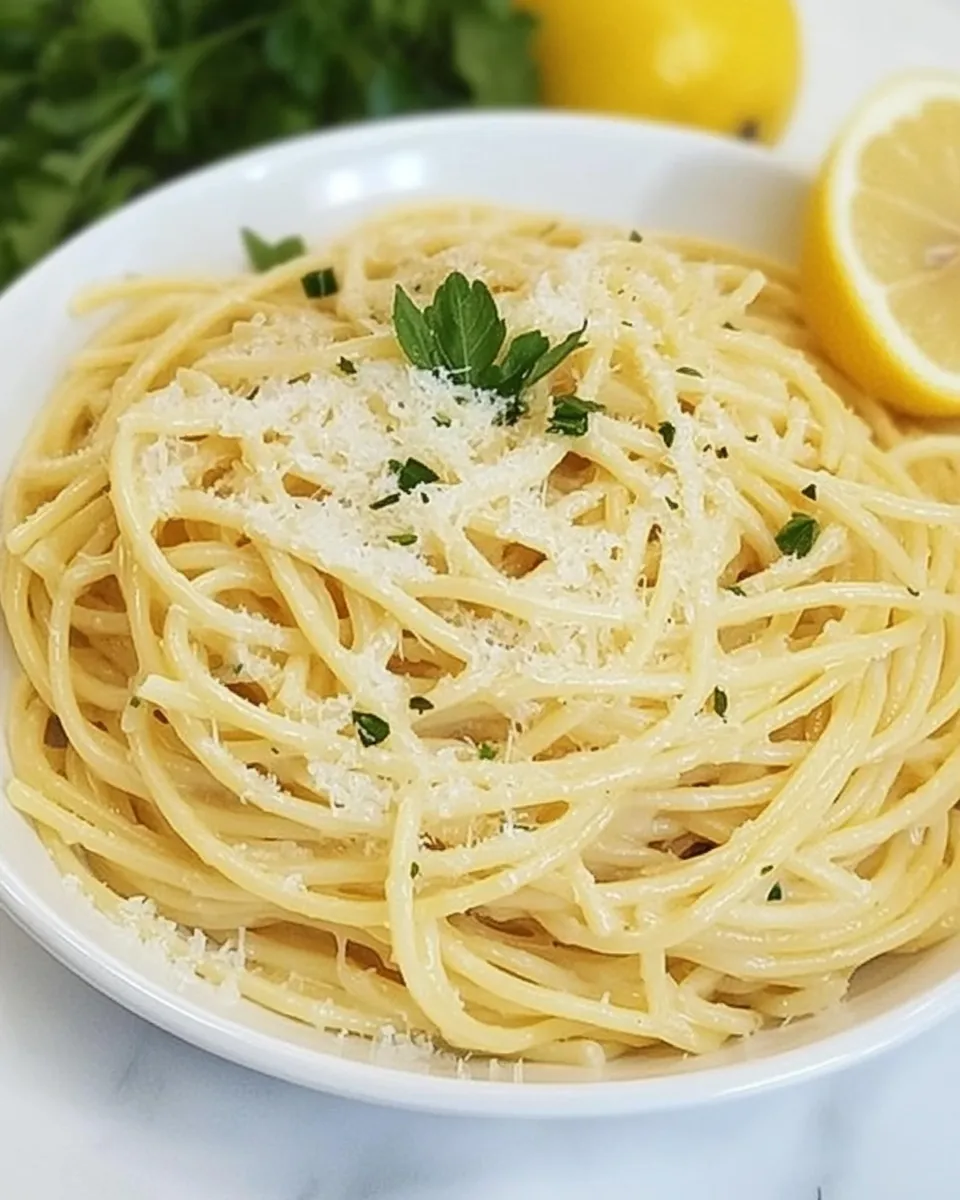 Delicious Lemon Spaghetti Recipe recipe photo