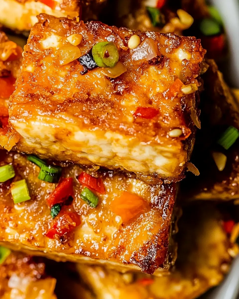 Easy Lemongrass Tofu food shot