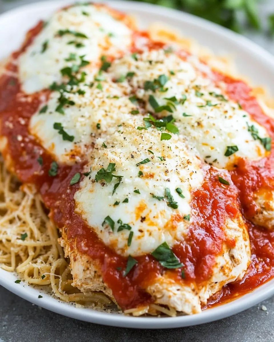 Easy Light Chicken Parmesan recipe photo
