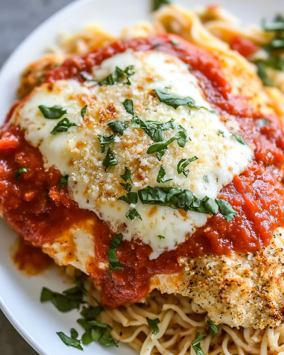 Delicious Light Chicken Parmesan shot