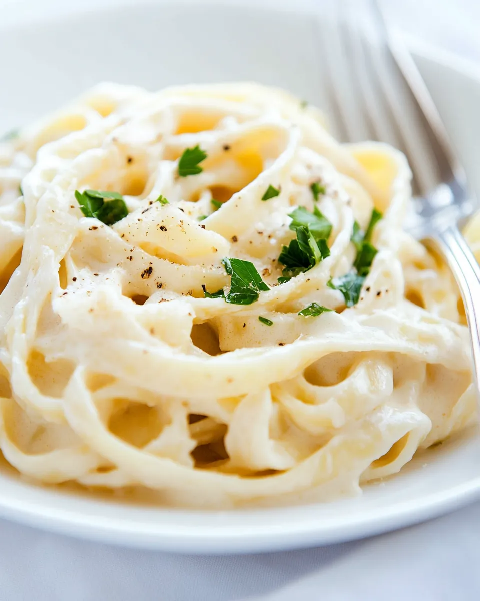 Classic Light Fettuccine Alfredo image