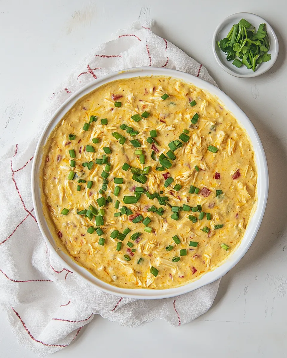 Delicious Light and Healthy Buffalo Chicken Dip shot