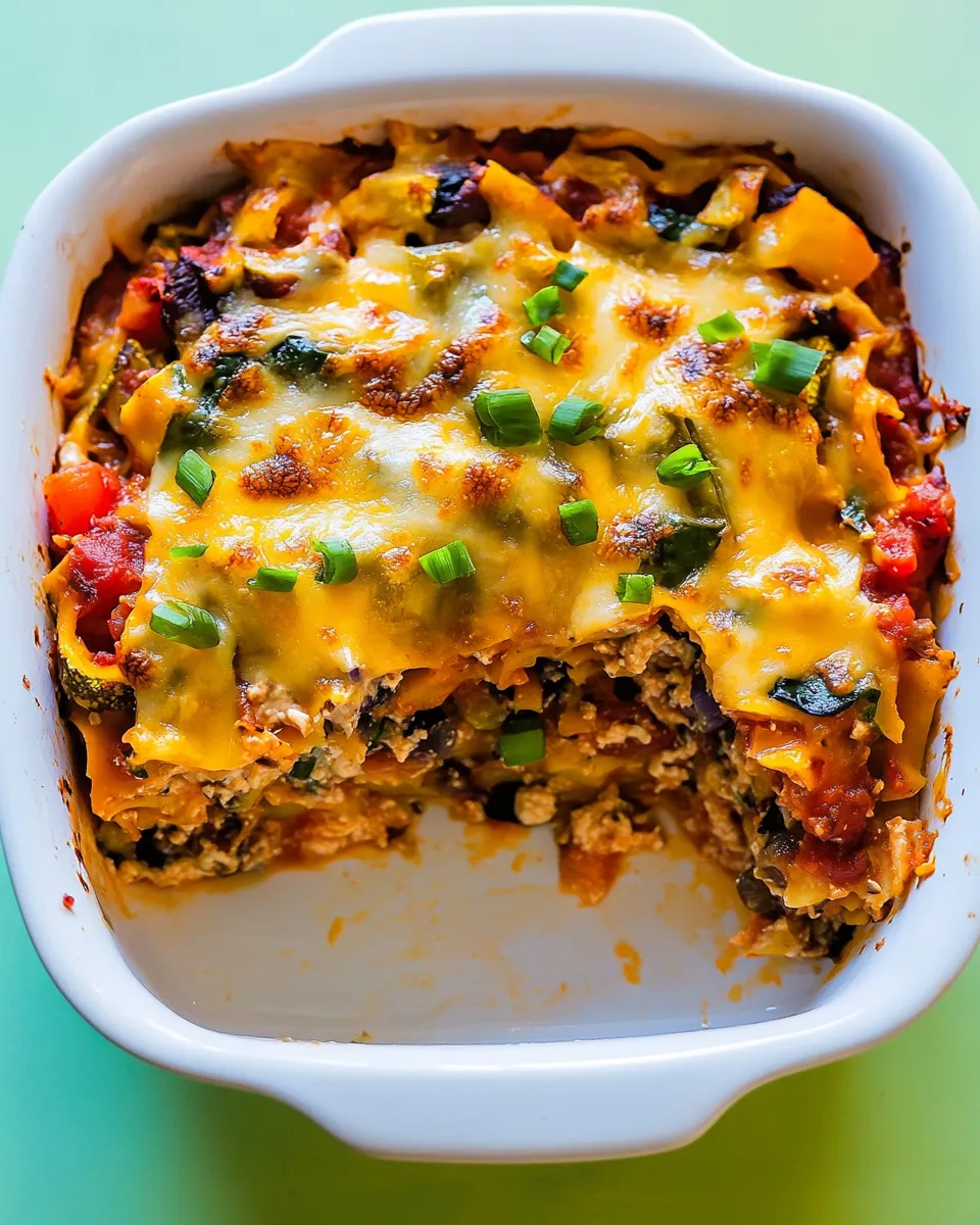 Delicious Lightened Up Vegetable Lasagna Casserole recipe photo