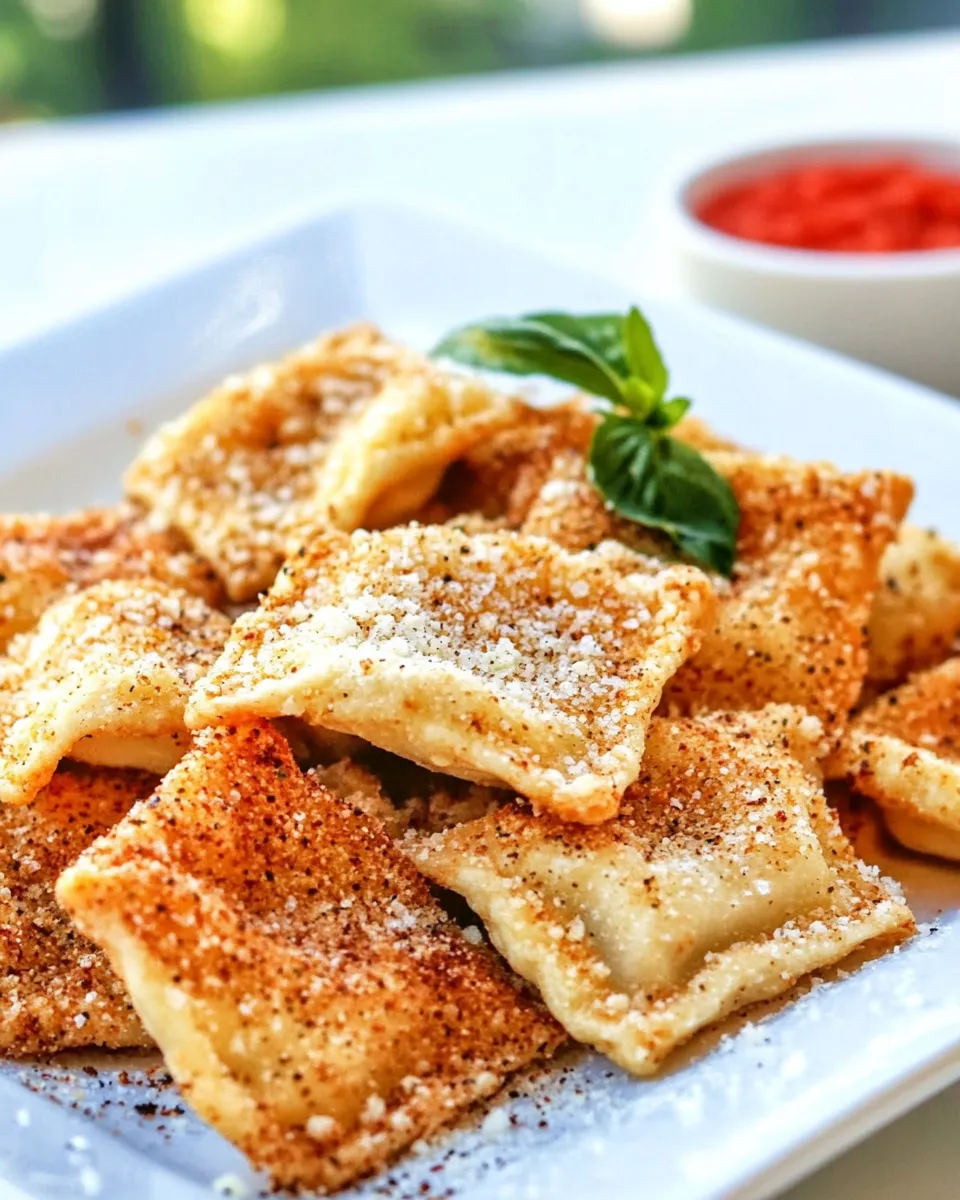 Easy Lighter Fried Ravioli Recipe photo