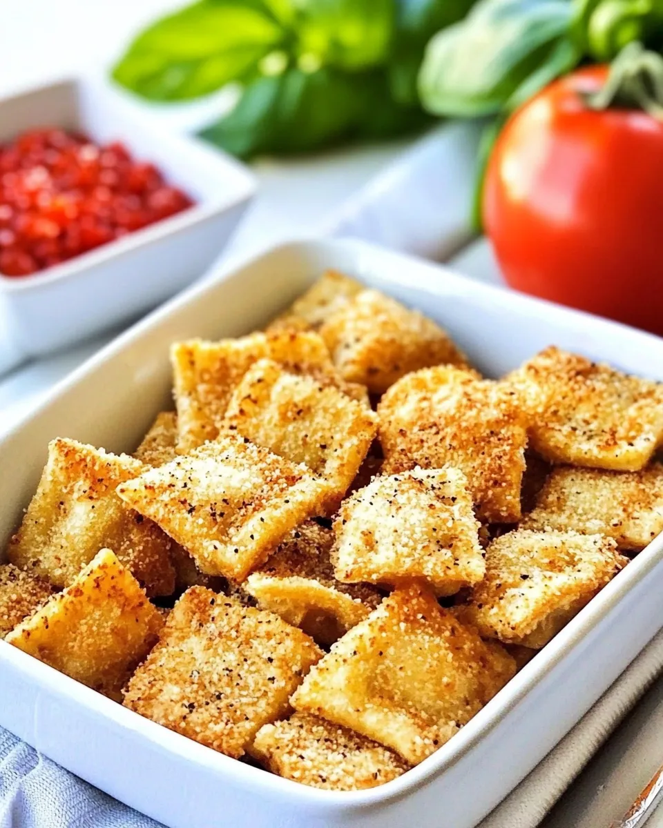Delicious Lighter Fried Ravioli Recipe image