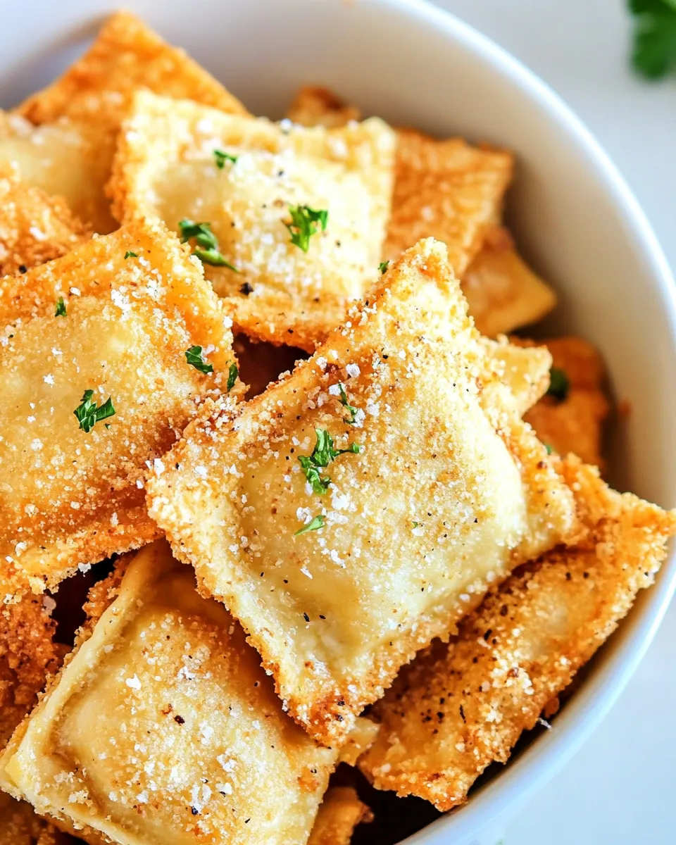 Quick Lighter Fried Ravioli Recipe recipe photo