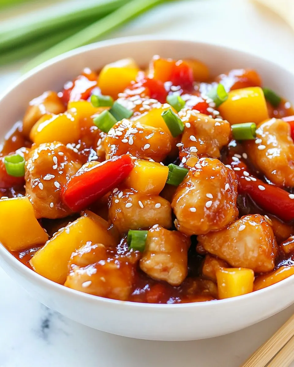 Homemade Lighter Sweet and Sour Chicken photo