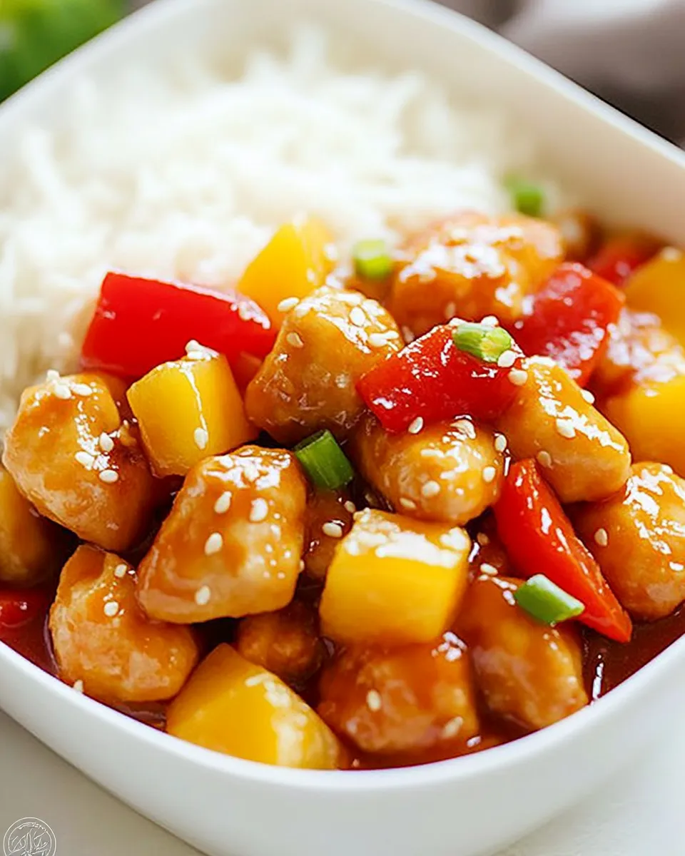 Quick Lighter Sweet and Sour Chicken image