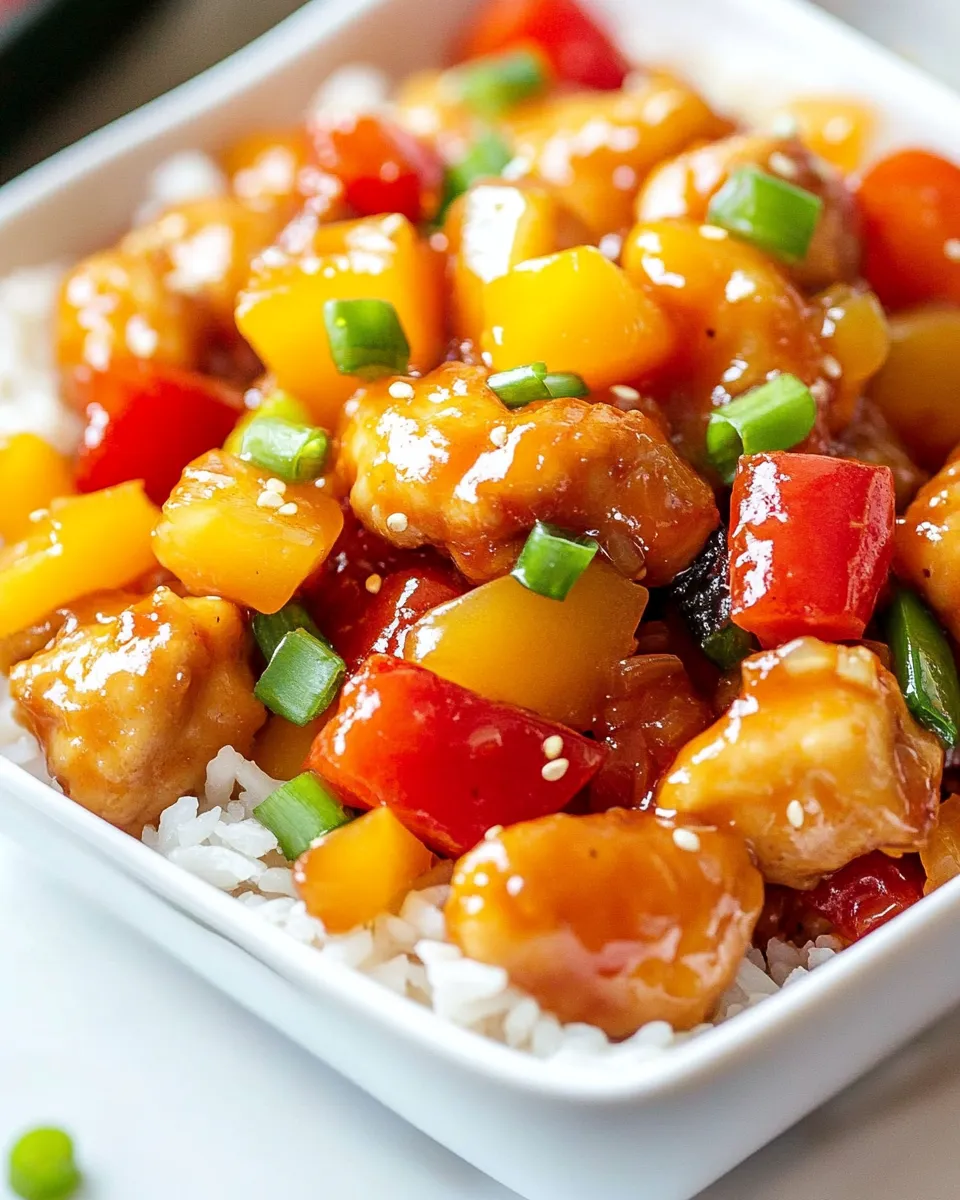 Delicious Lighter Sweet and Sour Chicken recipe photo
