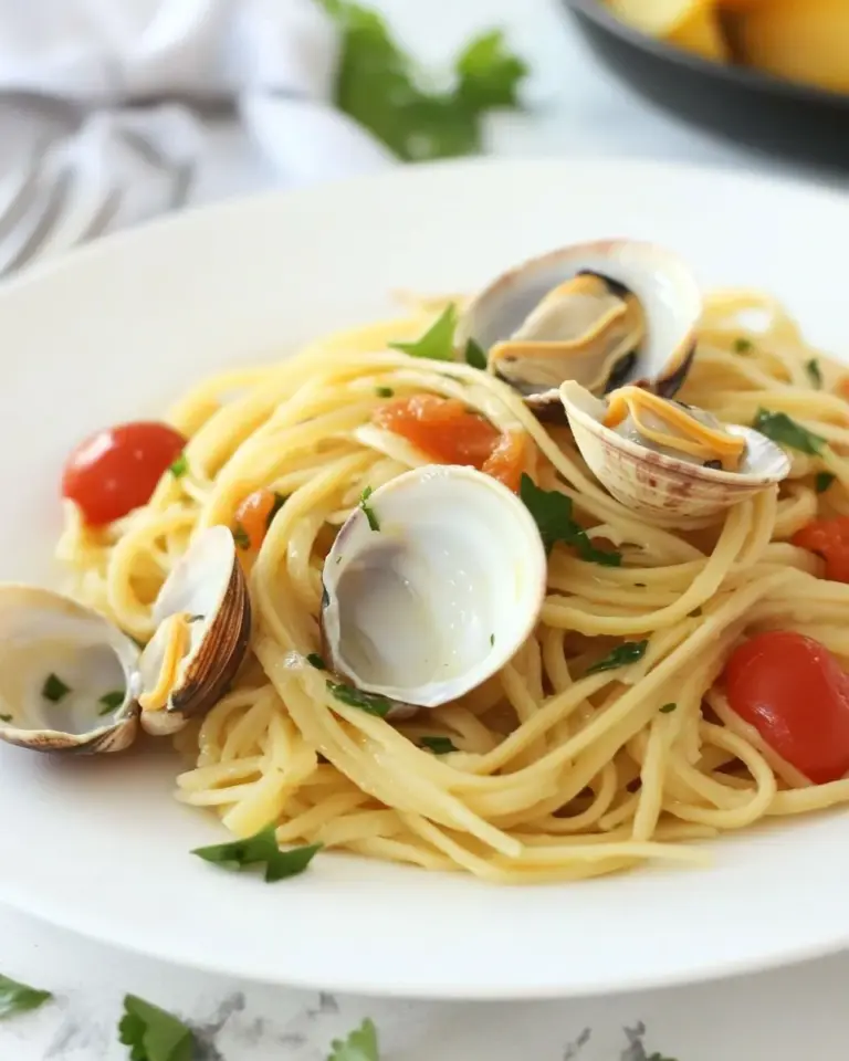 Homemade Linguine alle Vongole - Clam Linguine photo