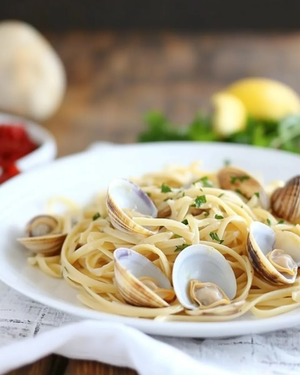 Easy Linguine alle Vongole - Clam Linguine recipe photo