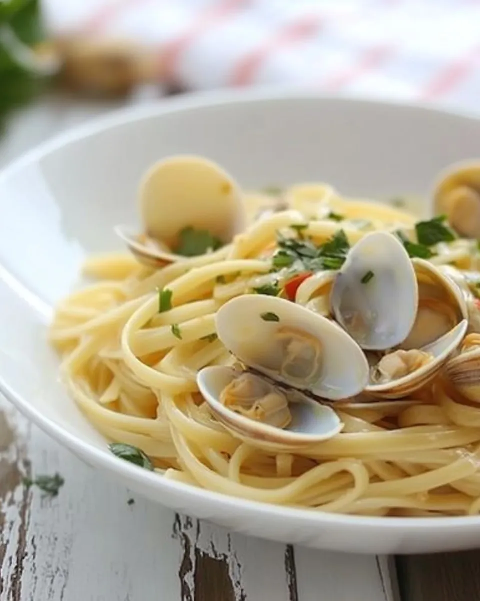 Delicious Linguine alle Vongole - Clam Linguine shot