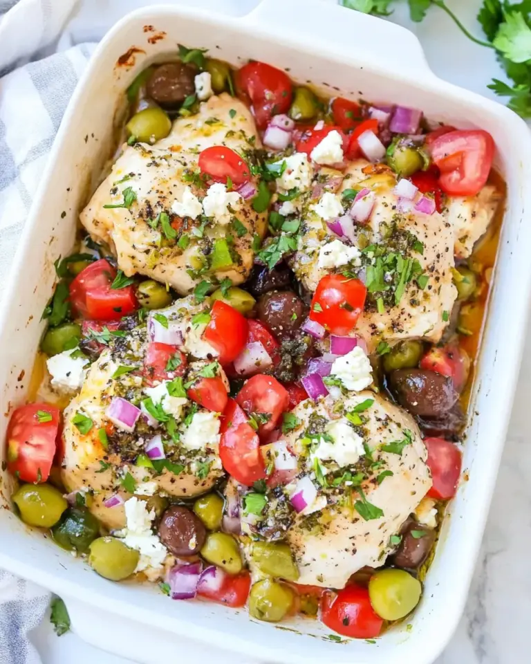 Homemade Loaded Baked Greek Chicken photo