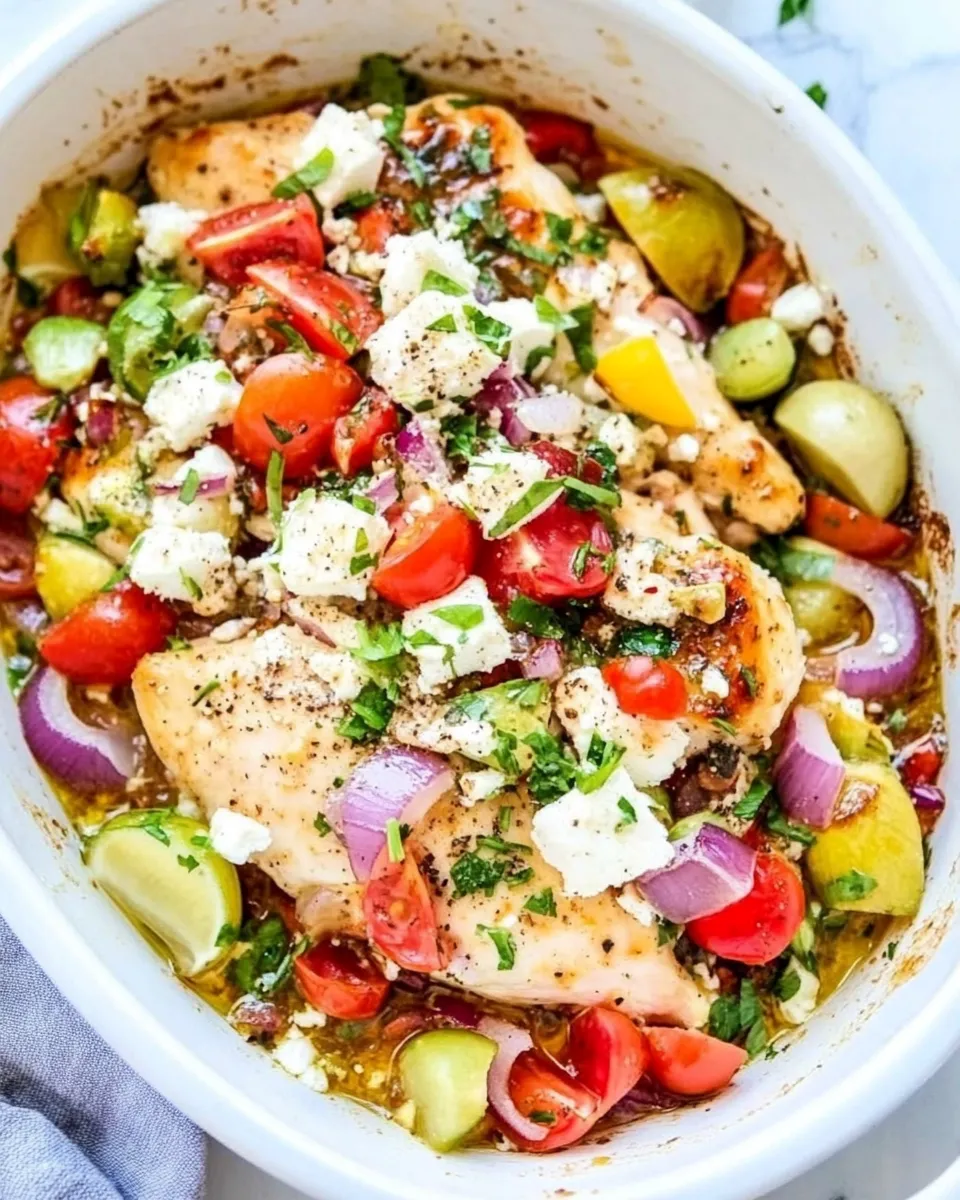 Delicious Loaded Baked Greek Chicken dish photo