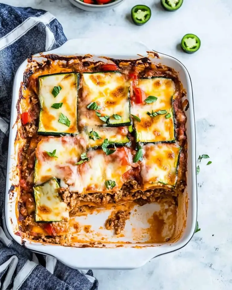 Homemade Low-Carb Lasagna (with Zucchini Noodles) photo