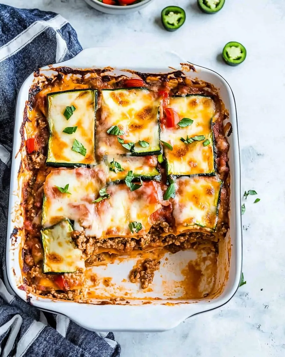 Homemade Low-Carb Lasagna (with Zucchini Noodles) photo