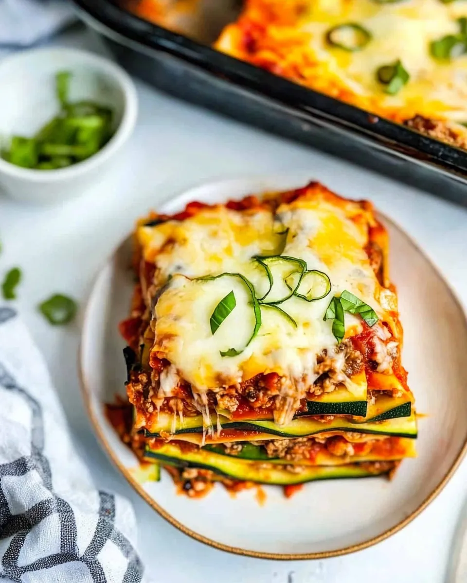 Classic Low-Carb Lasagna (with Zucchini Noodles) image