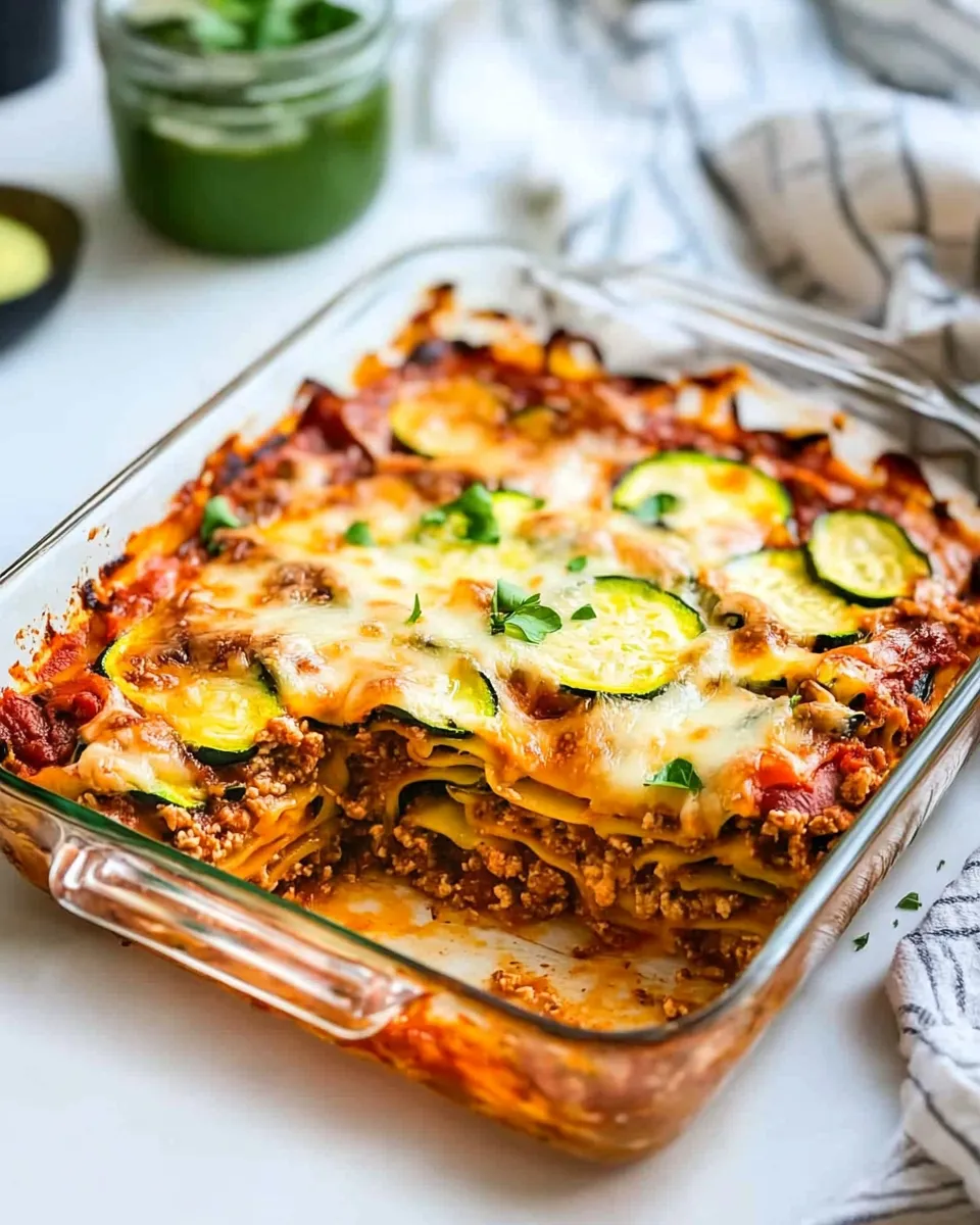 Easy Low-Carb Lasagna (with Zucchini Noodles) recipe photo