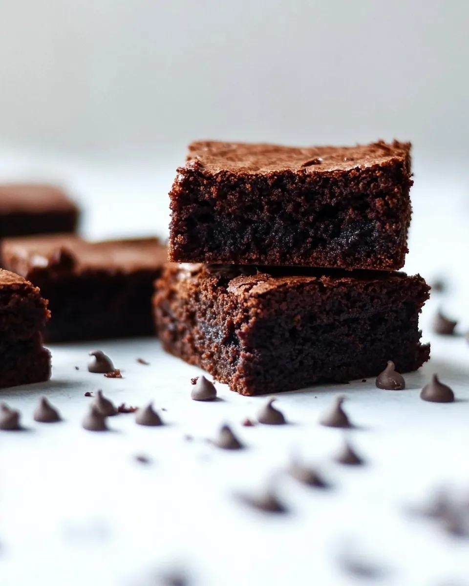 Delicious Low-Carb Protein Brownies plate image